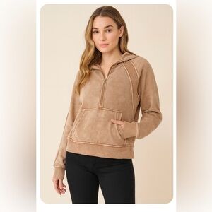 Zenana Outfitters Tan Hoodie
